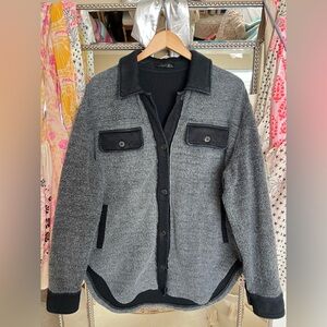 Black Tape Gray and Black Shacket